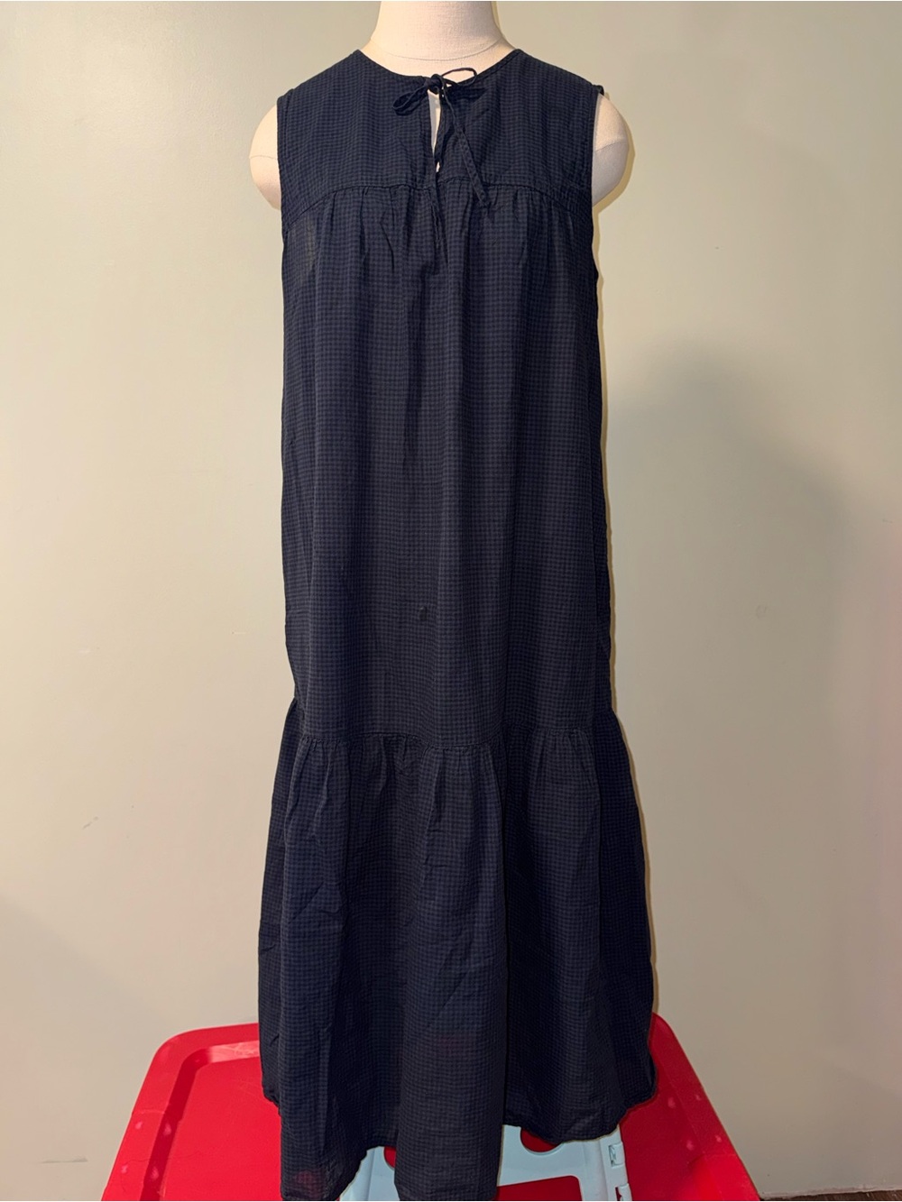 Uniqlo Gingham Maxi Dress